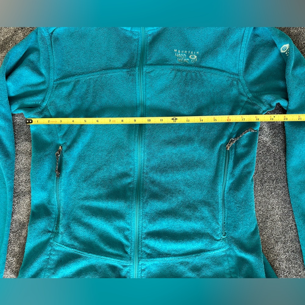 Mountain Hardwear Women's Pyxis Teal Full-Zip Fleece Jacket,  Size Medium - Picture 9 of 9
